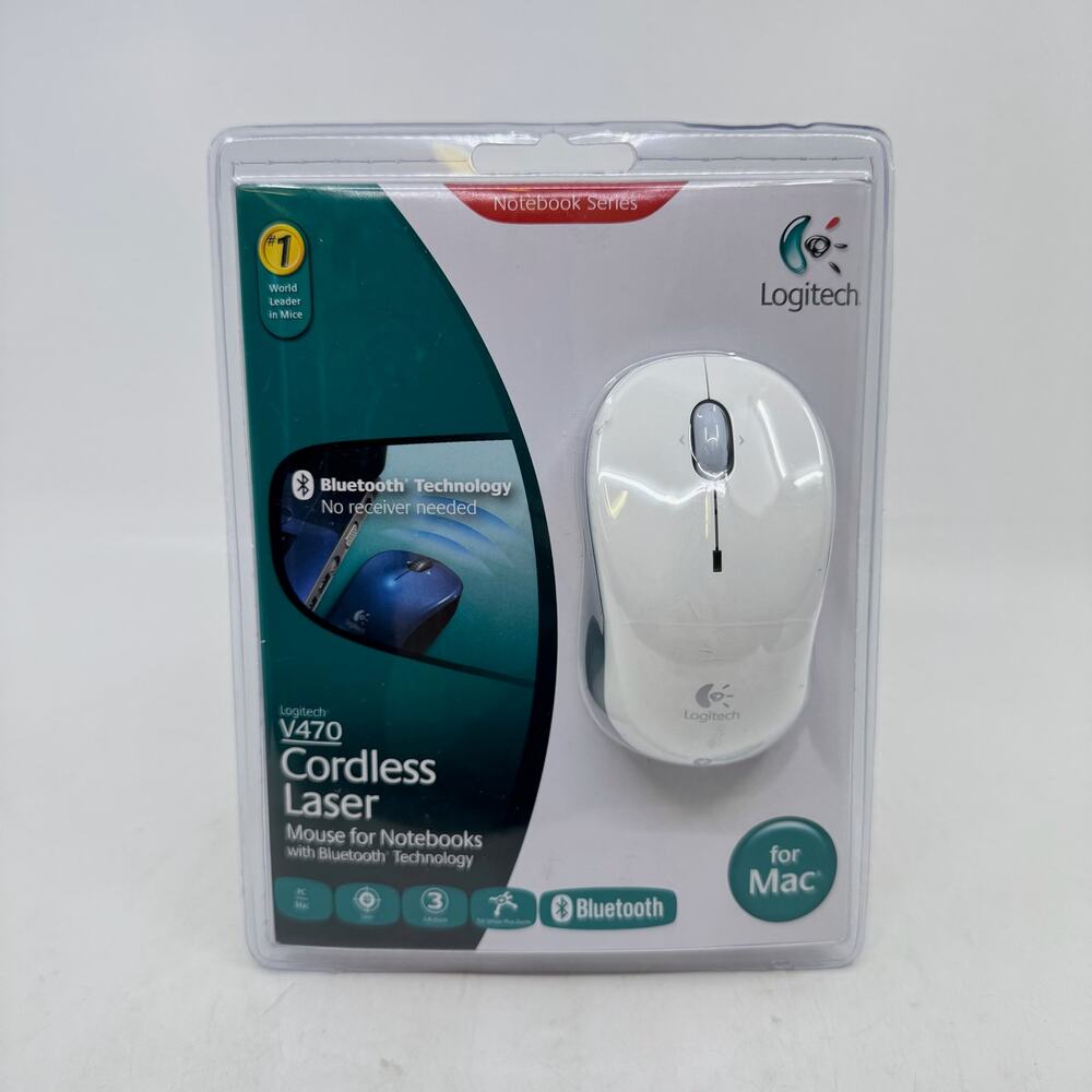 NWT Sealed LOGITECH V470 Cordless Laser Mouse for Notebooks